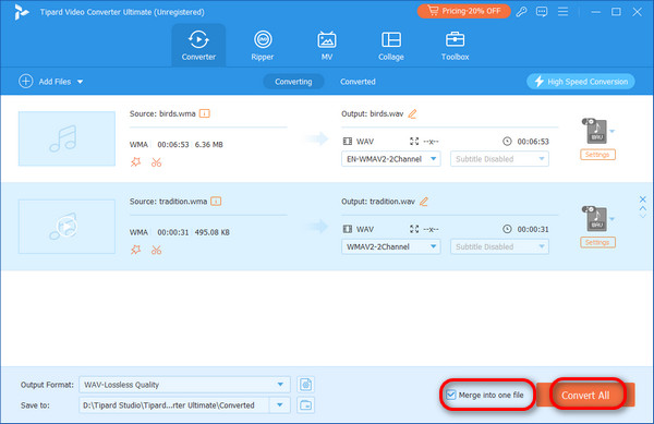 Convert WMA to WAV