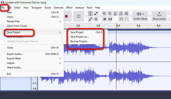 File Save MP3 Audacity