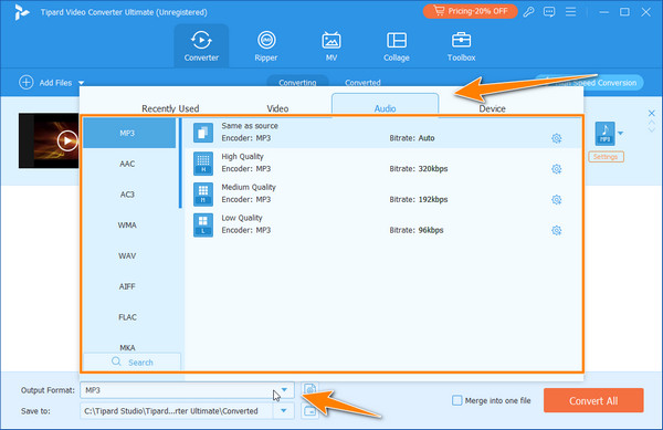 Select Audio Output