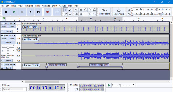 Audacity Interface