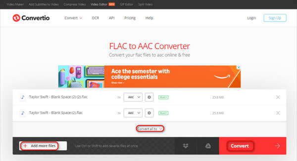 Convertio Flac to AAC