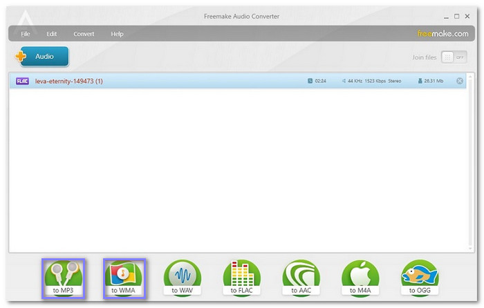 Freemake Audio Converter Convert Flac to itunes Supported Formats