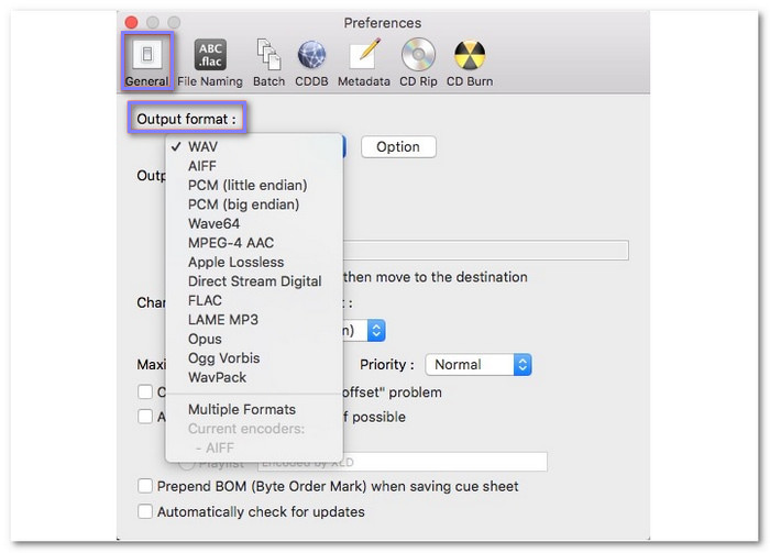 XLD Convert Flac to itunes Supported Formats