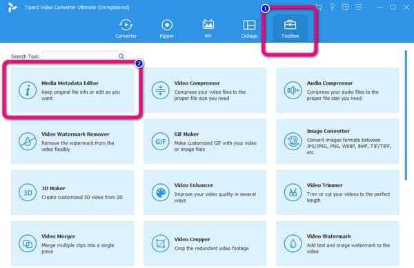 Toolbox Media Metadata Editor