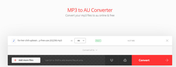 Convert MP3 to AU Online