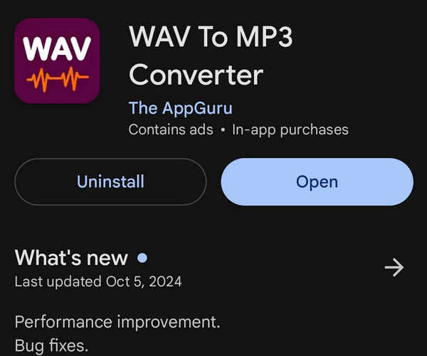 Wav to Mp3 App