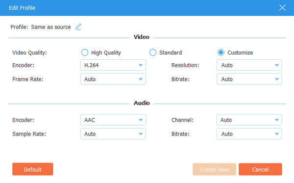 Profile Settings