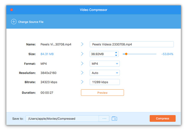 Compress Video Size on Mac