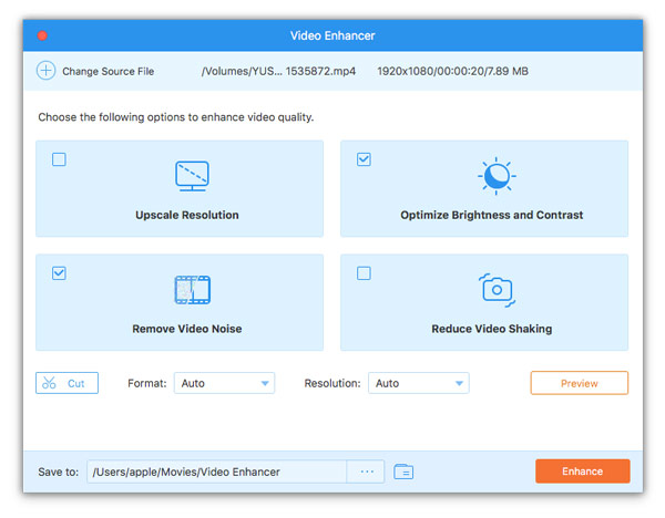 Enchance Video Quality on Mac