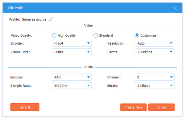 Profile Setting