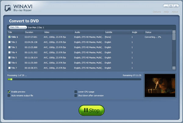 WinAVI Bluray Ripper