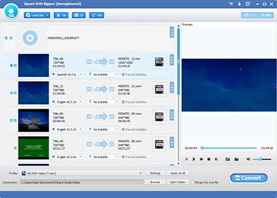 open tipard dvd ripper