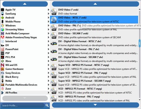 Choose output file