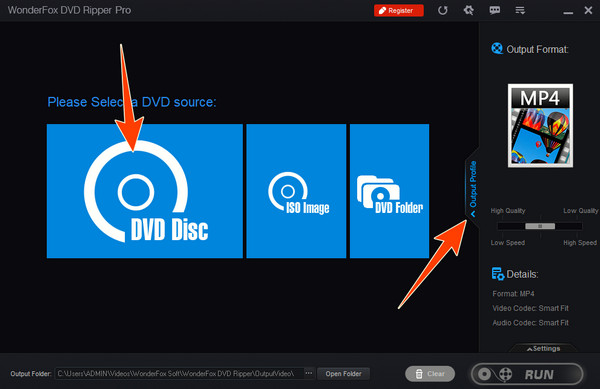 WonderFox Load Choose Output