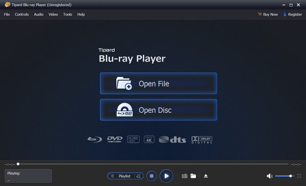 Tipard Blu-ray Interface