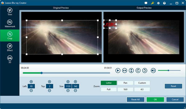 Leawo Blu-ray Creator Video Editor