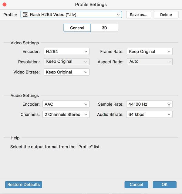 Profile and Settings