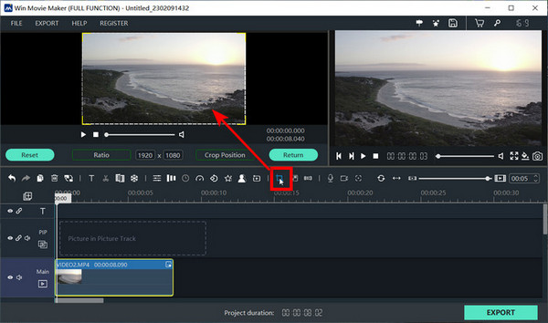 Crop Videos In Windows Movie Maker