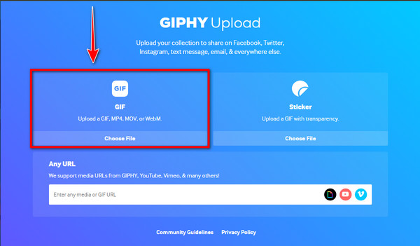 Giphy Choose File