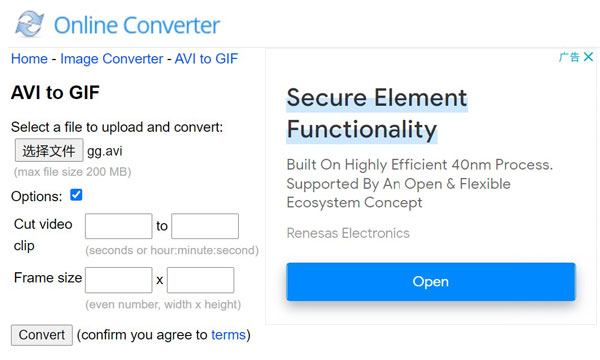 Online converter