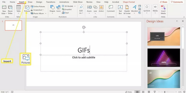 Insert gif into powerpoint 2010