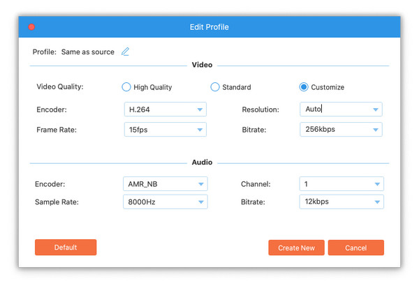 Profile Setting