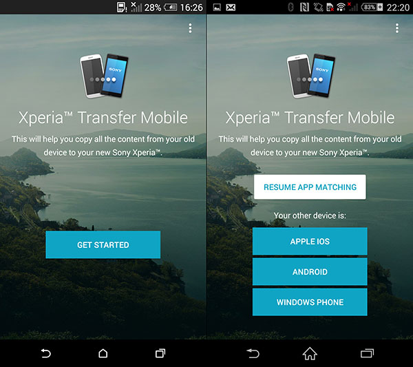 Xperia Transfer Mobile