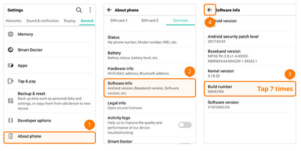 Open Developer Options Lg