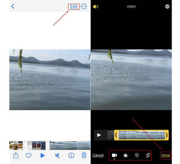 Edit Video on iPhone Photos