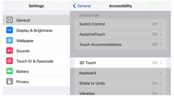 Adjust 3D Touch Sensitivity