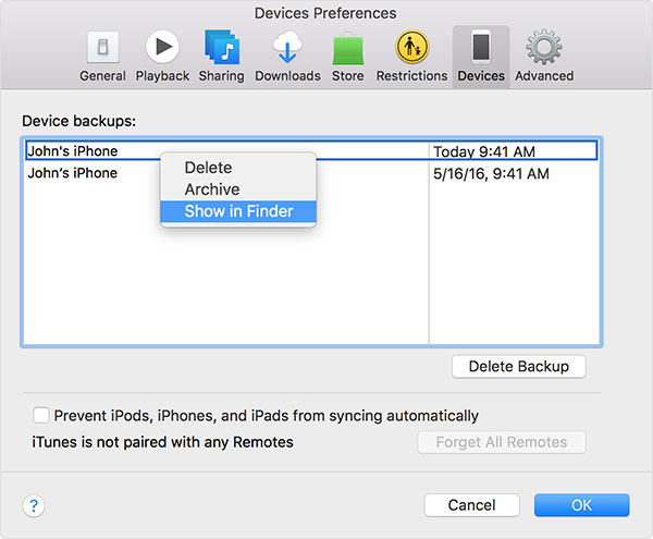 mac itunes backups location