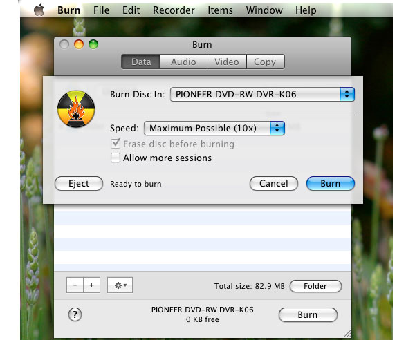 Burn DVD on Mac