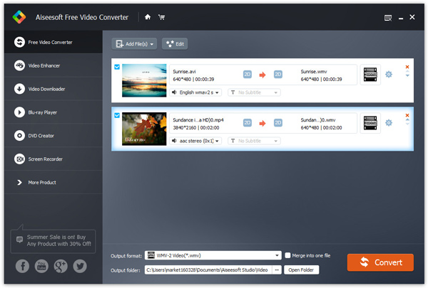 Aiseesoft Free Video Converter