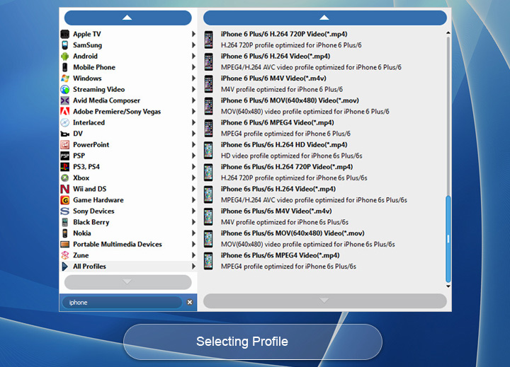 Choose output files