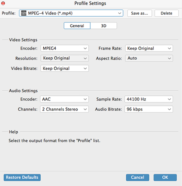 Profile Setting