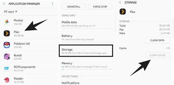 Plex Clear Cache