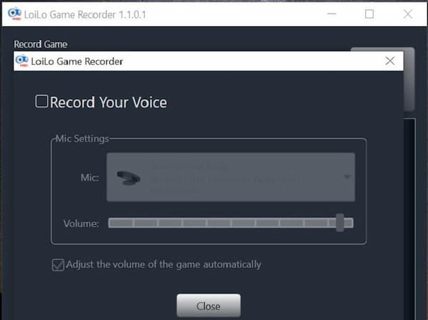 Record voice