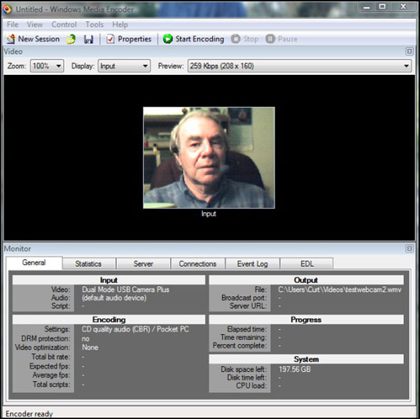 Windowas Media Encoder