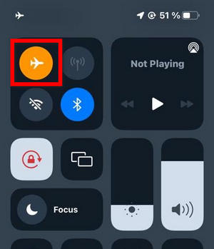 IOS Switch on Airplane Mode