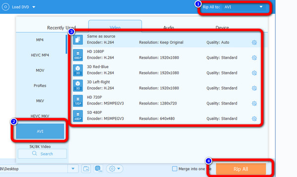 Choose Format Extract File