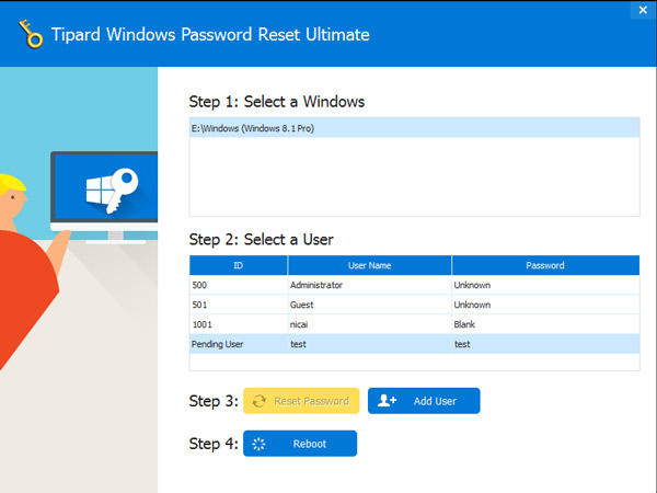 TP Windows Password Reset