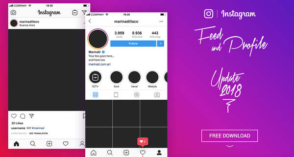 Instagram layout