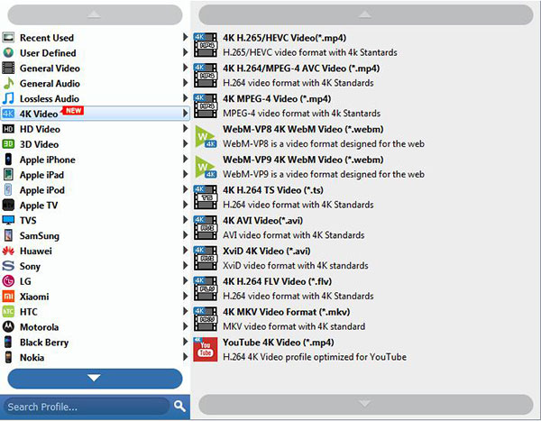 Choose Output Format