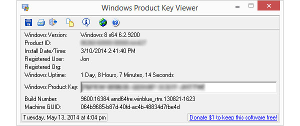 Windows Product Key Viewer