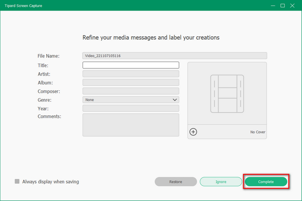 Use Media Metadata Editor