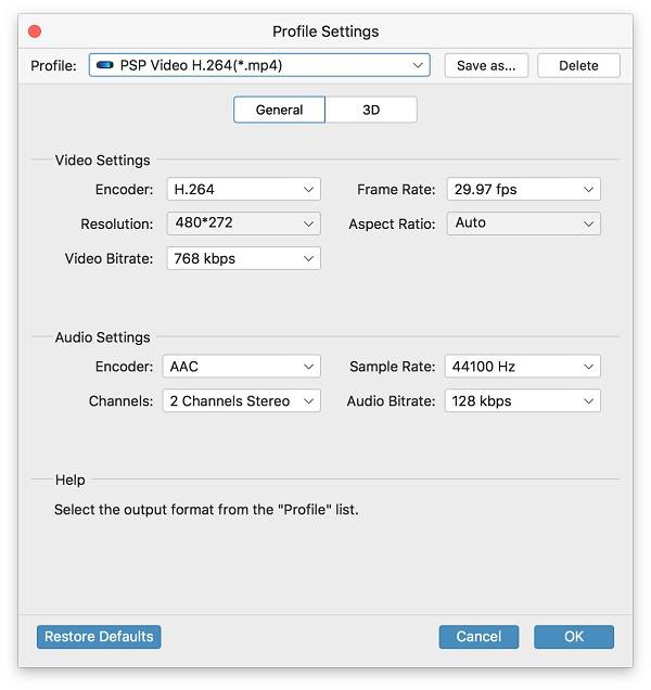 Profile Setting