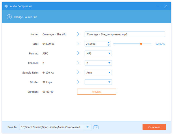 Compress Audio File