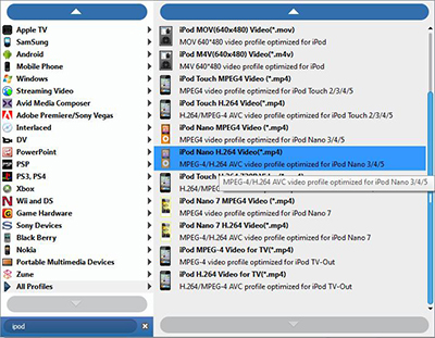 Choose output format