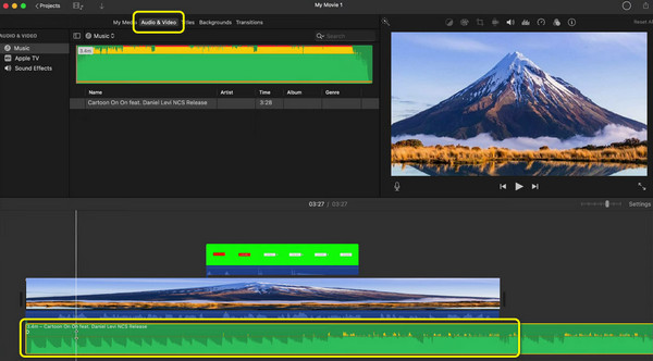 Add Audio to Video iMovie