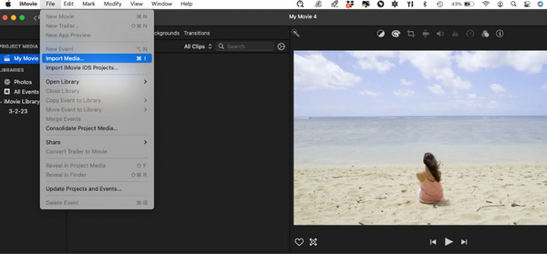 iMovie Add Video Import More